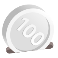 100원